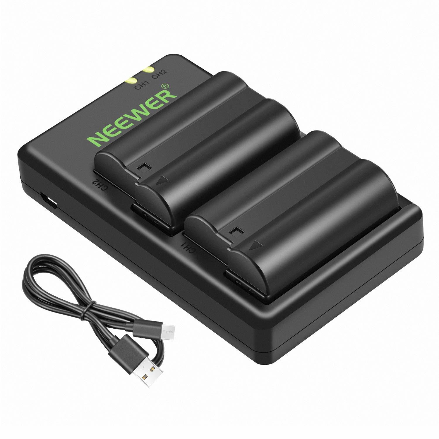 Neewer EN-EL15 EN-EL15A Battery Charger Set Compatible with Nikon Z6, Z7, d750,  - $71.99