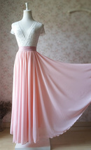 Blush Skirt and Top Set Elegant Plus Size Blush Wedding Bridesmaids Outfit NWT
