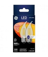 GE 23100 LED Cam Light Bulb, Soft White, Clear, 40 Watts, 300 Lumens, 2-... - $9.89