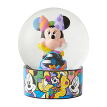 Minnie Mouse Water Globe Disney Britto 5.12" High Glitter Round Resin Glass