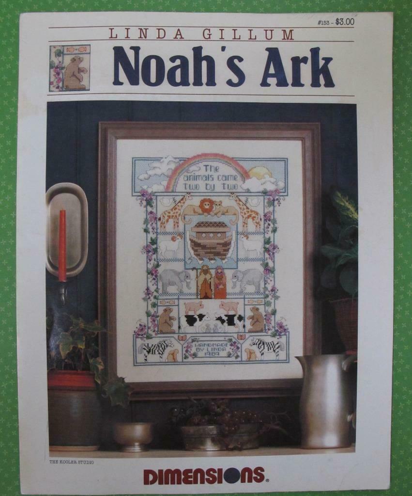 Noah's Ark Sampler Cross Stitch Pattern by Linda Gillum Dimensions Kooler Studio - $4.00