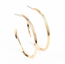 Paparazzi Chic As Can Be Gold Hoop Earrings - New - $4.50