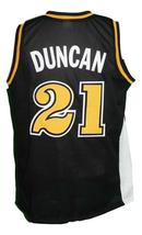 Tim Duncan #21 College Basketball Jersey Sewn Black Any Size image 2