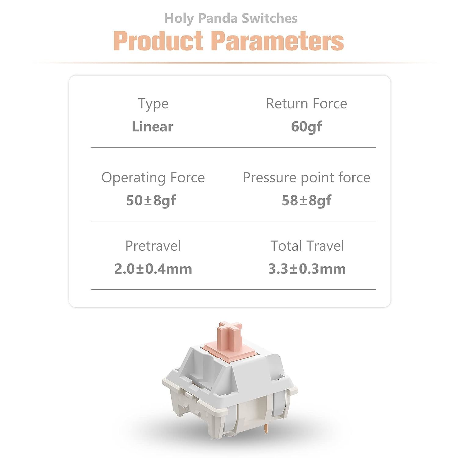 Feker X Holy Panda Switches For Mechanical Keyboard Diy Linear