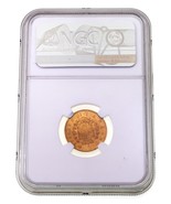 1863T BN Italy Gold 10 Lire Coin Graded by NGC as MS-62 Gorgeous! - £305.06 GBP