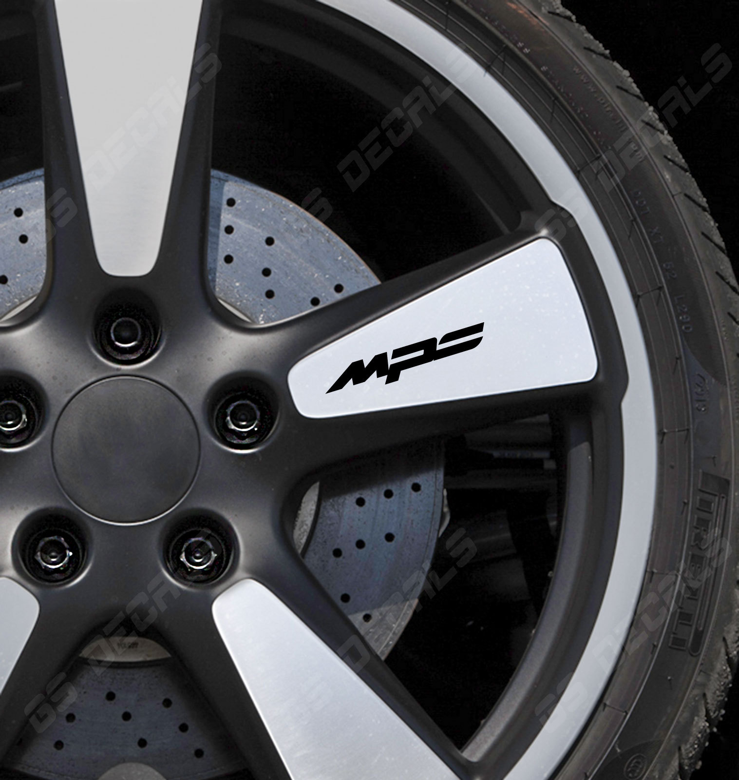 Mazda MPS Logo Wheel Decals Stickers Premium Quality 5 Colors MX-5 RX-8 ...