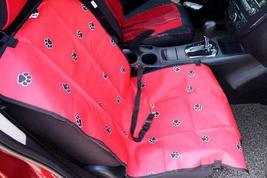 PANDA SUPERSTORE Paw Print Waterproof Solid Color Single Seat Dog Car Seat Cover