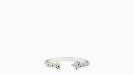 Kate Spade Pave Crystal Dalmatian Puppy Dog Cuff Bracelet Hinge Black Wh... - $89.09