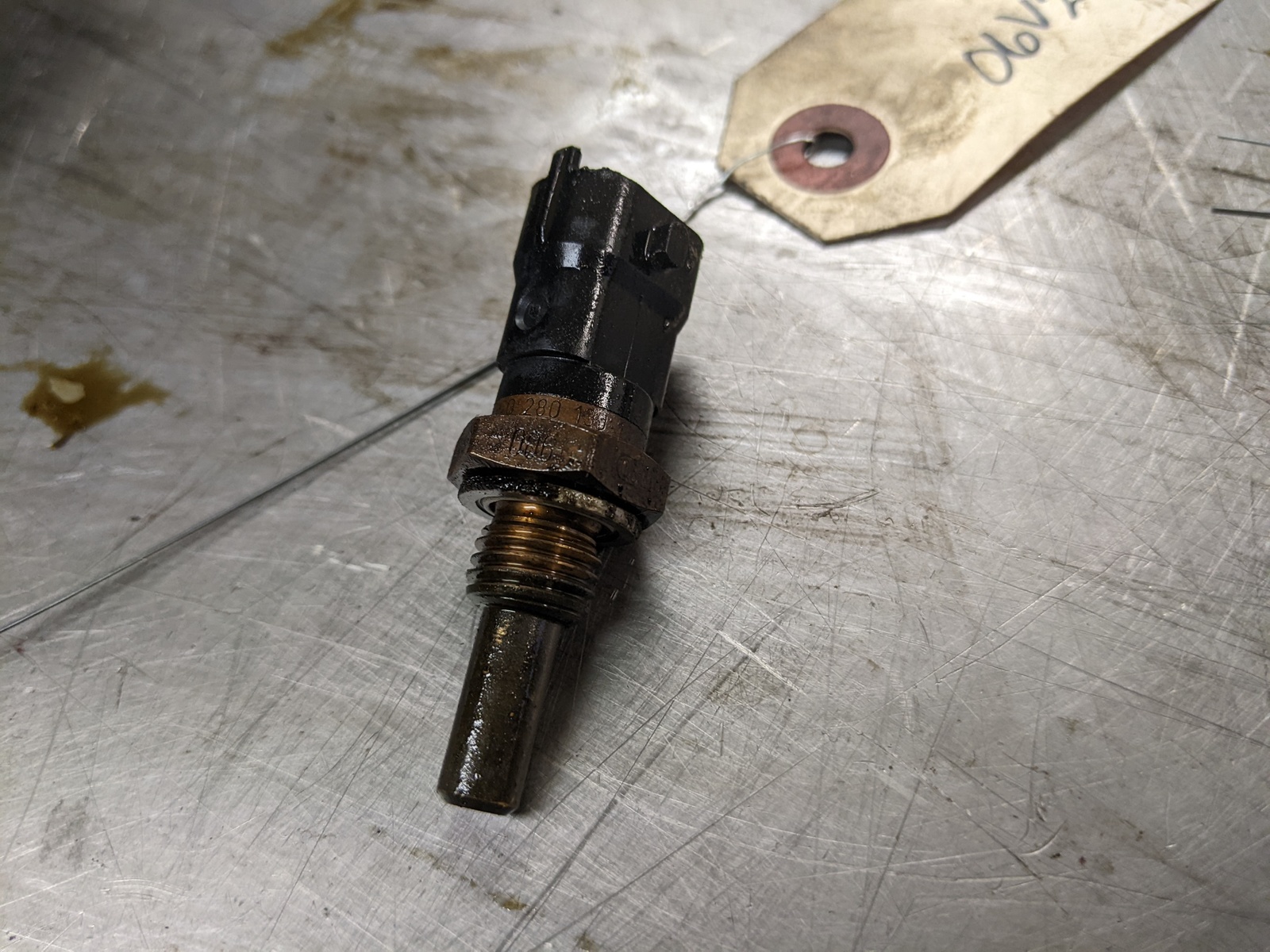 Coolant Temperature Sensor From 2010 Chevrolet Traverse 3.6 Temperature Sensors