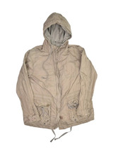 Gap Military Parka Jacket Mens L Premium Khaki Lined Hooded 881-C Field - $41.07