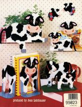 Plastic Canvas Cow Tissue Cover Drink Sweetener Coaster Caddy Filter Bin Pattern - $12.99