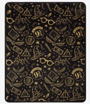 Harry Potter Icons Throw Blanket 48 x 60 NEW 海外 即決-