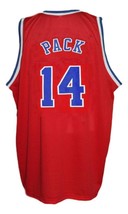 Robert Pack Custom Washington Retro Basketball Jersey Sewn Red Any Size image 5