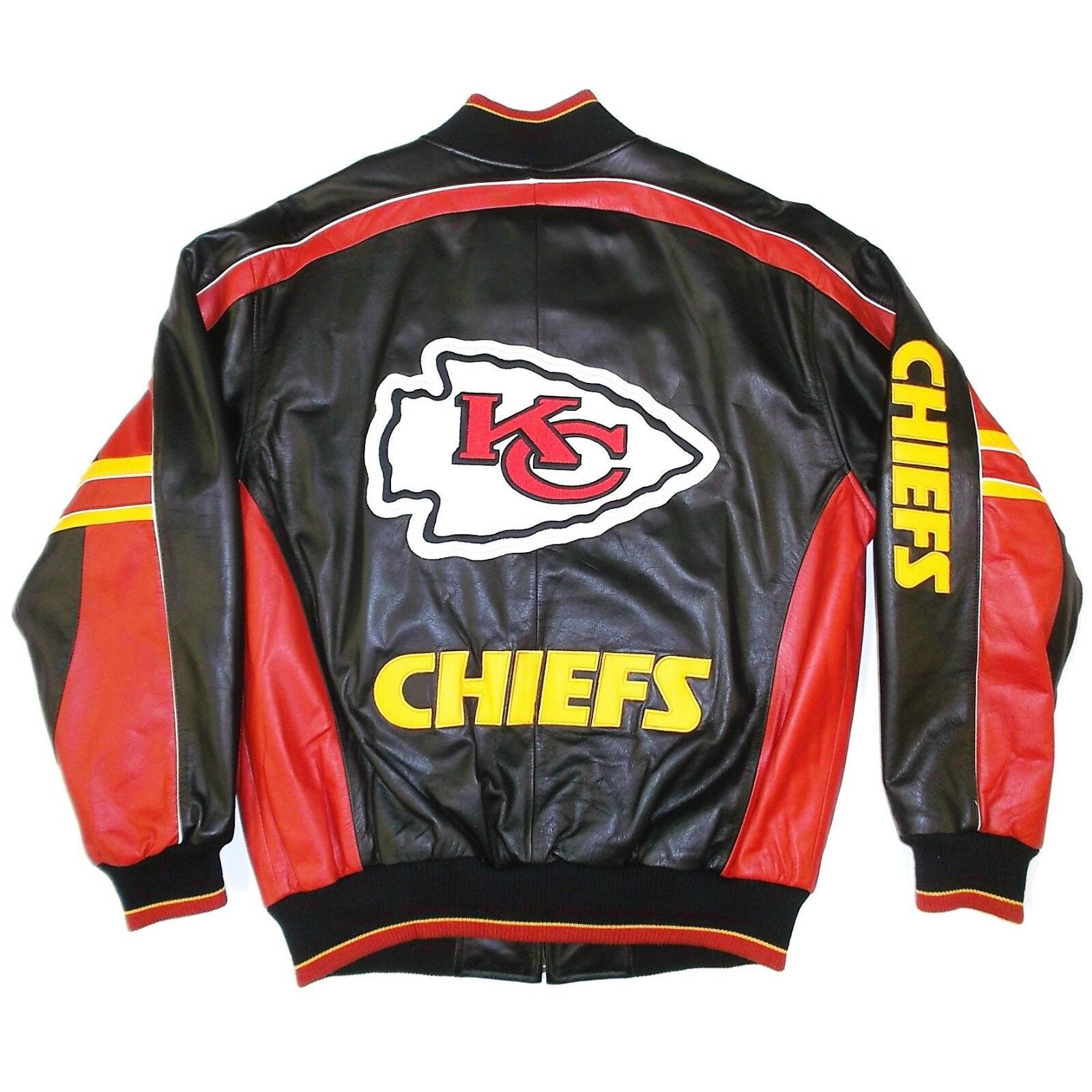 Kansas City Chiefs Super Bowl Liv Champions All Lambskin Leather Jacket 4X-Large