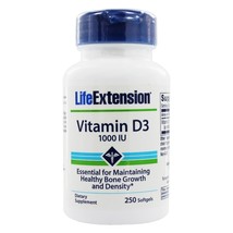 Life Extension Vitamin D3 1000 IU, 250 Softgels - $11.65