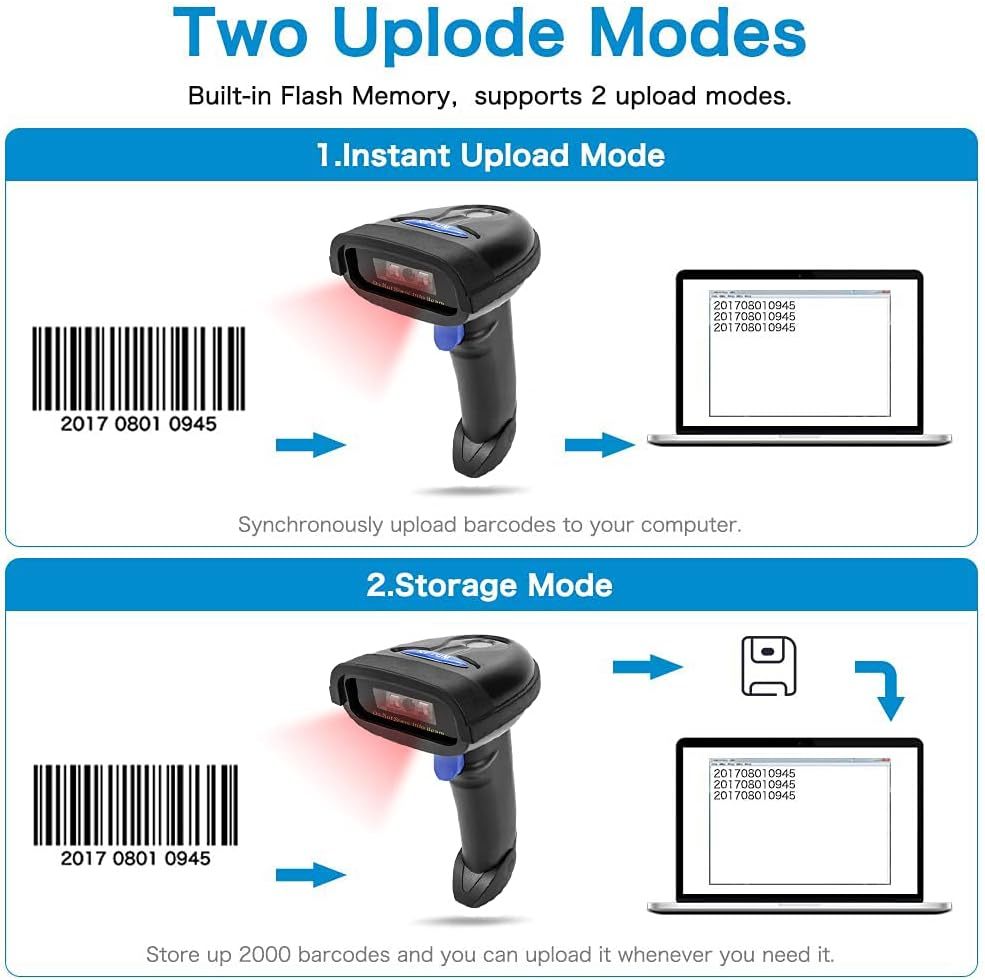 Netum Bluetooth Barcode Scanner, Compatible and 45 similar items