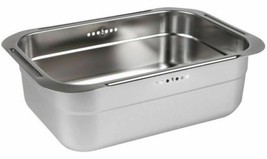 Incoc Stainless Steel Basin Bucket Dishpan Dish Washing Bowl Basket (Small)