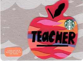 Starbucks 2018 Teacher Mini Collectible Gift Card New No Value - $1.99