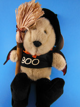 Witch Bear Starbucks Bearista Boo B EAN Bag Plush Yr 2000 Halloween 11TH Ed. Mwt - $17.41
