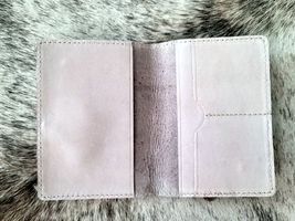 Passport Holder Genuine Leather Light Pink image 2