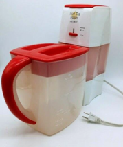 Vintage Mr Coffee Iced Tea Maker Model TM1 Pitcher Red Tested 2 Qt.