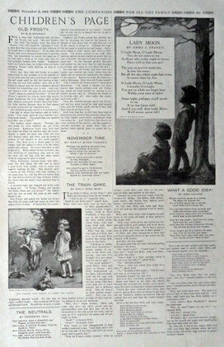 The Children's Page, November 2,1916, the Youth's Companion [641]. Stories, P... - $17.89