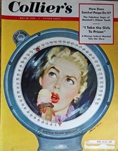 Roswell Keller, 50&#39;s, Color Illustration, Magazine Cover art (Woman eati... - $17.89