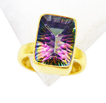 Riyo Mystic Quartz Rhodium Plate Bridal Rings Sz 6 Gprmqu6-54018 - $2.17