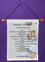 Cheerleader&#39;s Survival Kit - Personalized Wall Hanging (1132-1) - $18.99
