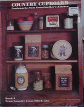 Vintage Cross Stitch "Country Cupboard Trademarks From Grandmother's Kitchen" 8 - $6.99