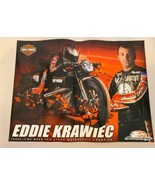 Harley Davidson 18 &quot;X 24 &quot; Eddie Krawiec NHRA Pro Stock Cycle Champion P... - $19.79