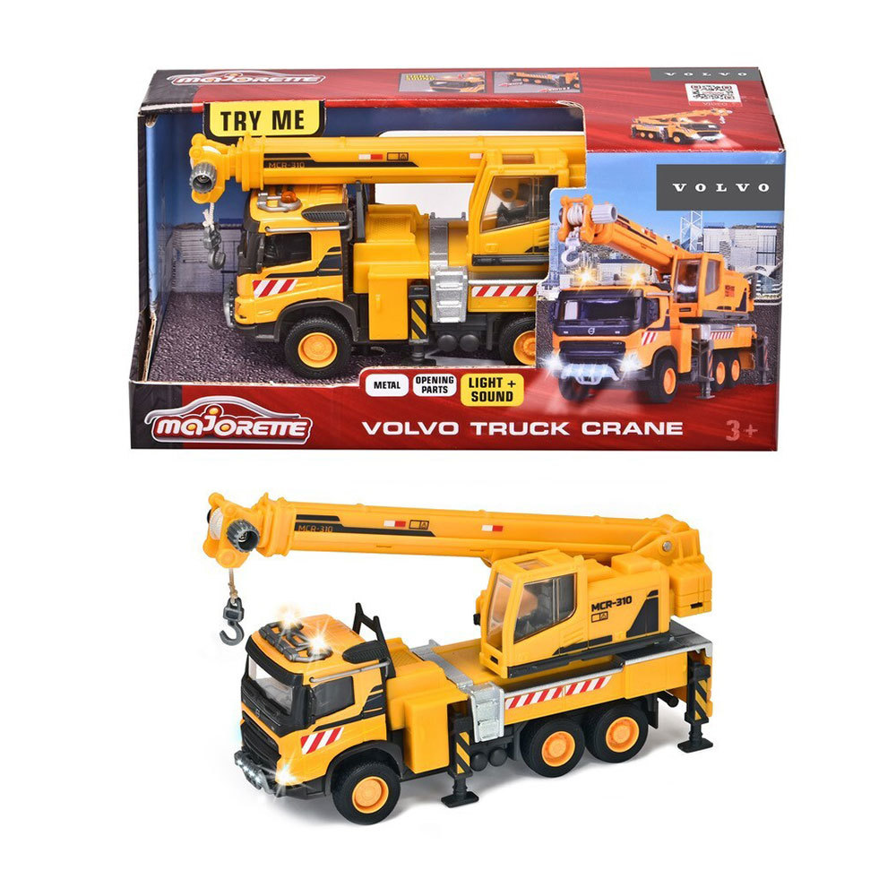 Majorette Volvo Crane Truck - Contemporary Manufacture