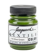 Jacquard Products Textile Color Fabric Paint 2.25-Ounce, Olive Green - $3.95