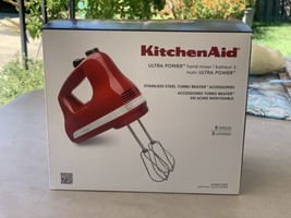 KitchenAid KHM3WH-1 Classic 3-Speed Hand Mixer Beaters Included