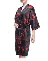 Salon Client Gown Upscale Robes Beauty Salon Smock for Clients, Red Rose image 2