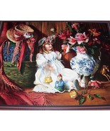 Home Interiors Victorian Floral Doll Picture Grandma&#39;s Attic by DI GIACO... - $149.00