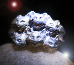 Haunted RING FREE W $99 OR MORE ORDER MYSTERIOUS MASTER MAGICK CAT WITCH Cassia4 - Freebie