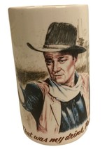John Wayne Collectible Glass Beer Mugs - Set of 6 - 16oz.
