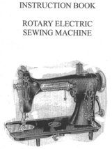 Rotary Electric Sewing Machine Manual Instruction Owner&#39;s - $12.99