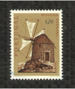 PORTUGAL - 1971 - SERRANO WINDMILL - Used - NG - Stain on rear lower edge - £0.97 GBP
