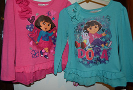 Nickelodean Dora the Explorer Top Size 4  Nwt Pink or Purple w/ Flower  - $13.99