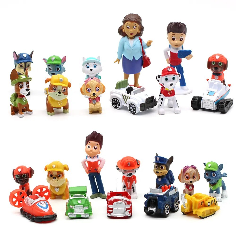 Paw Patrol Dog Car Toy Set Observation Tower Ryder Patrulla Canina With ...