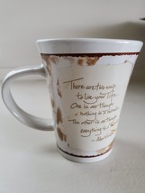 Vtg Royal Norfolk Coffee/Tea Mug Cup BN Prints W/Words 2 Ways To Live Yo... - $3.45