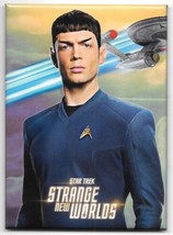 Star Trek Strange New Worlds TV Series Mr. Spock with Communicator Magnet NEW - $4.99