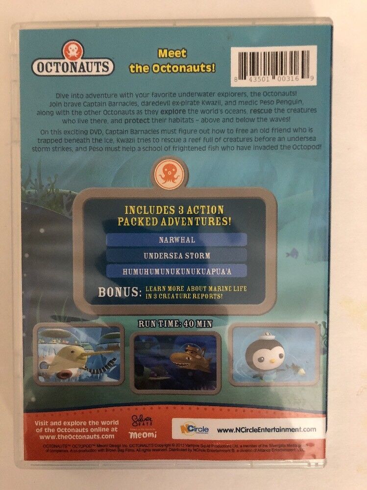 the Octonauts:Meet the octonauts!(DVD 2013)TESTED-RARE VINTAGE-SHIP N ...