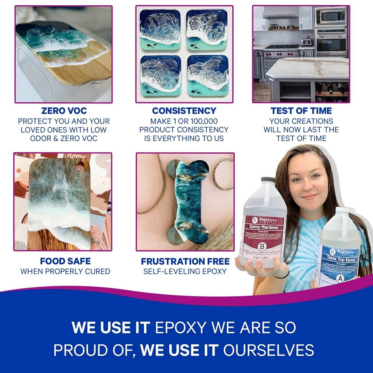 Clear Table Top Epoxy Resin That Self Levels, This is a 1 Gallon High