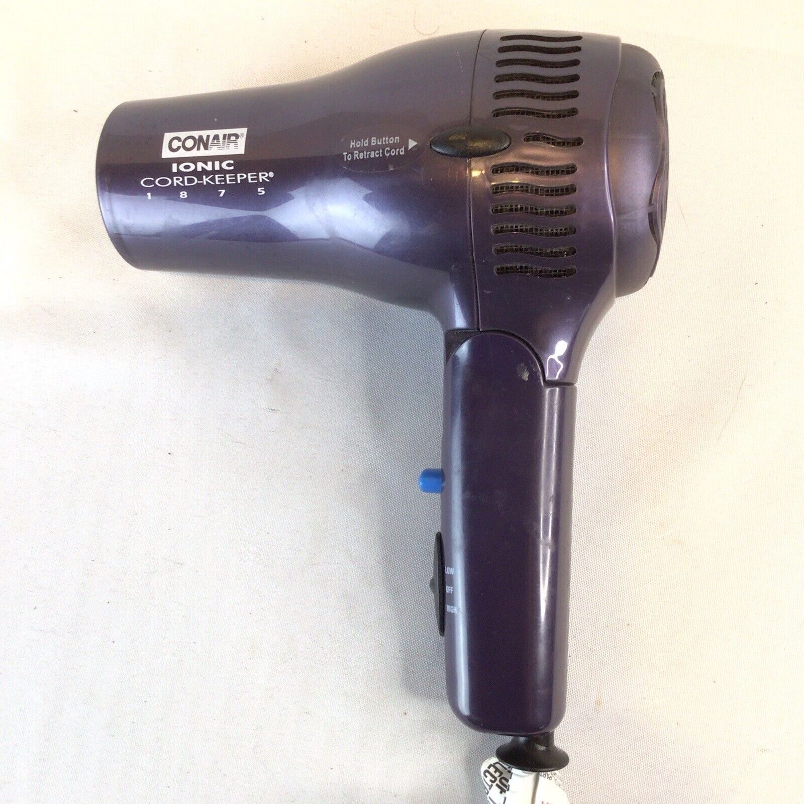 Conair Ionic Cord Keeper Hair Dryer Folding Travel Blow Dryer Retractable Cord Hair Dryers