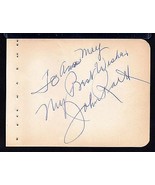 JOHN RAITT Signed on autograph album page - $21.78