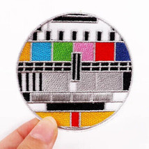 TELEVISION TEST PATTERN - IRON-ON TRANSFER | EMBROIDERED PATCH - $8.00