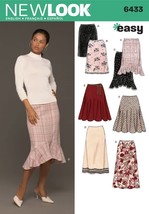 New Look Sewing Pattern 6433 Skirts Misses Size 8-18 - $8.99